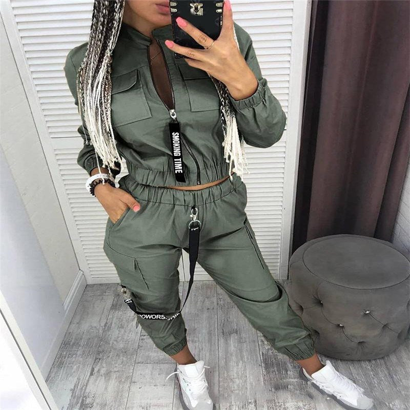 Fashion Women Sets Green