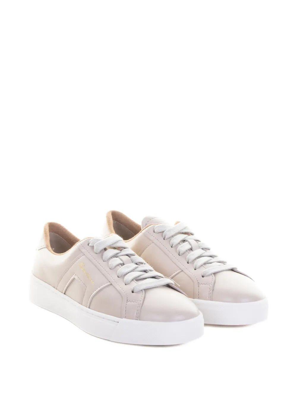 Santoni Leather Lace-Up