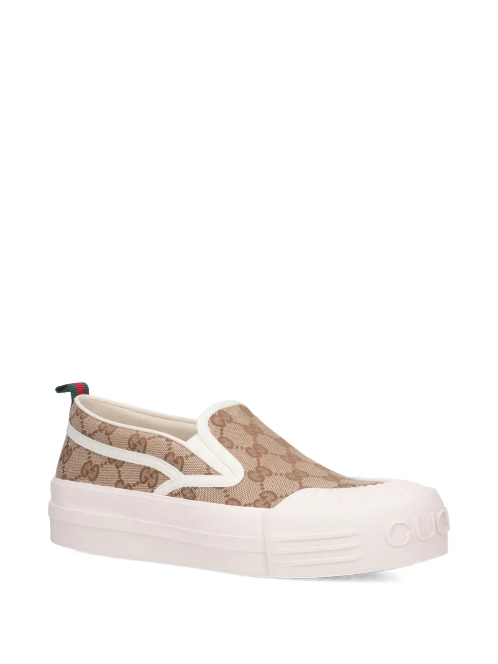 Gucci Logo-Pattern Slip-On