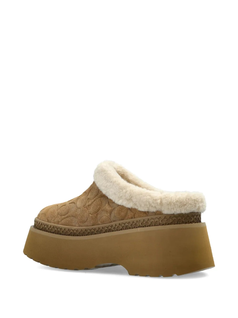 Coach Monogram Suede Mules