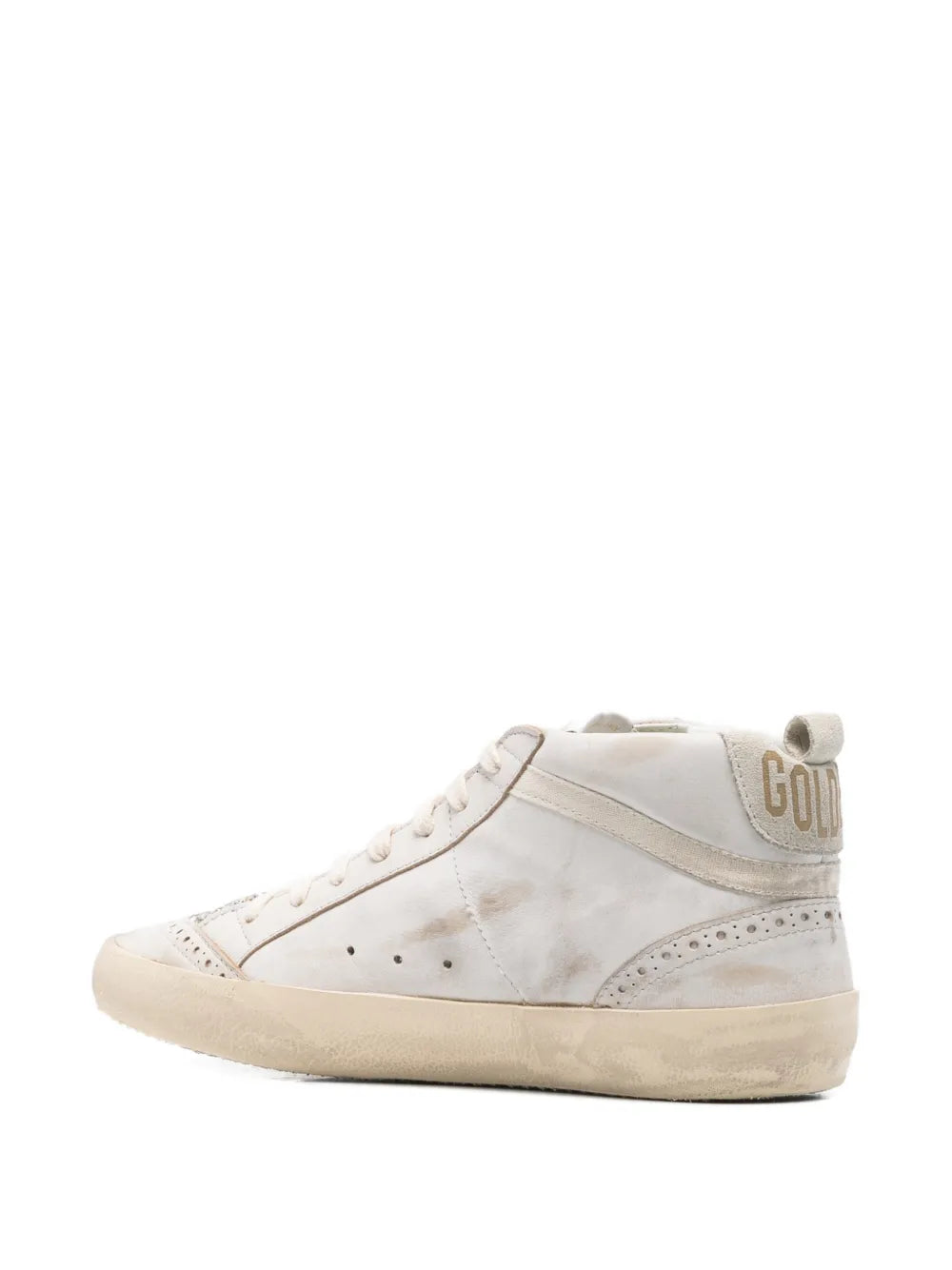Golden Goose Mid Star Glitter-Star Round-Toe