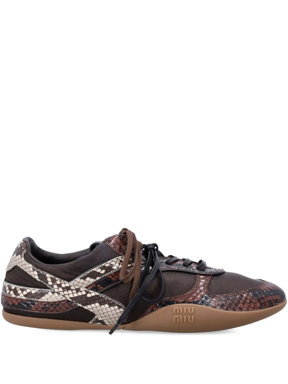 Miu Miu Snakeskin-Effect Leather