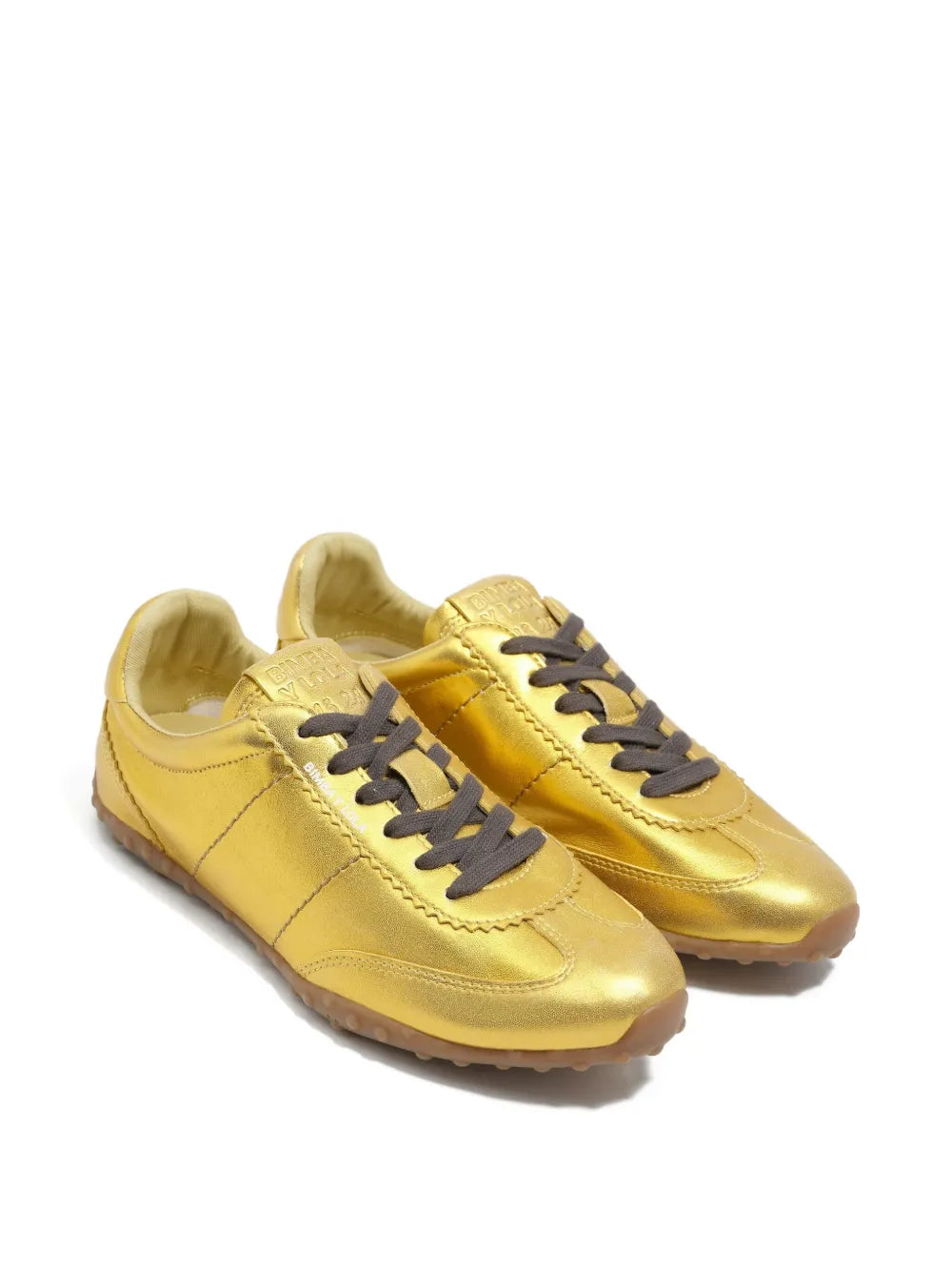 Bimba y Lola Lace-Up Metallic-Effect