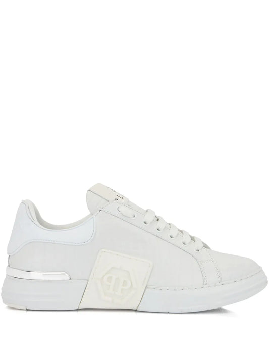 Philipp Plein Phantom Kick$ Logo-Embossed Low-Top
