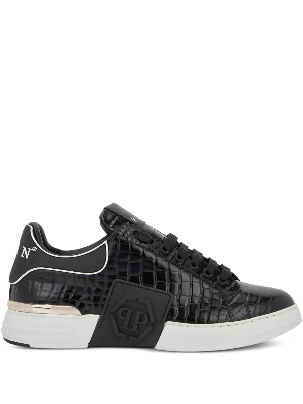 Philipp Plein Phantom Kick$ Cocco Embossed Low-Top