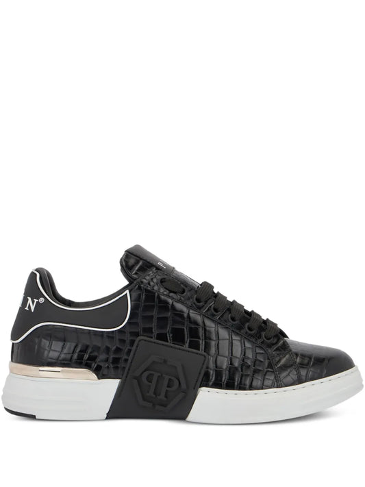 Philipp Plein Phantom Kick$ Cocco Embossed Low-Top
