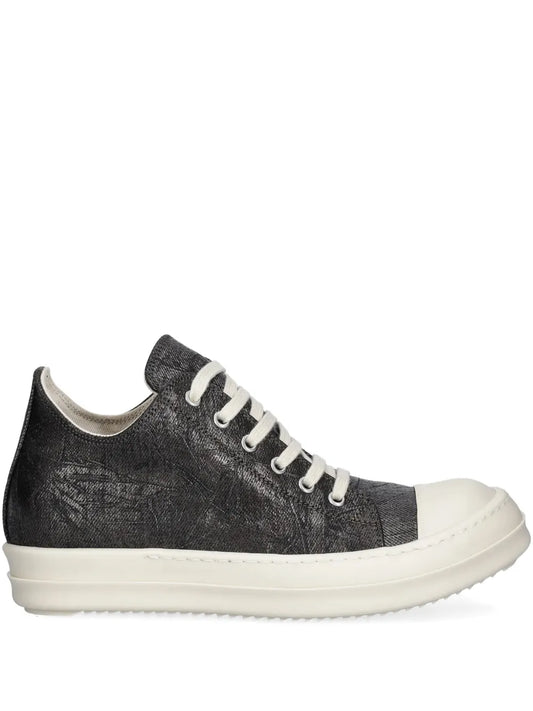 Rick Owens DRKSHDW Low Sneaks Metallic-Effect