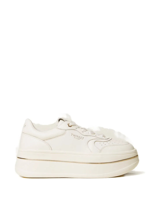 TWINSET Lace-Up Platform