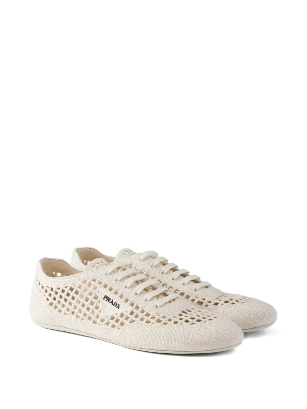 Prada Round-Toe Lace-Up