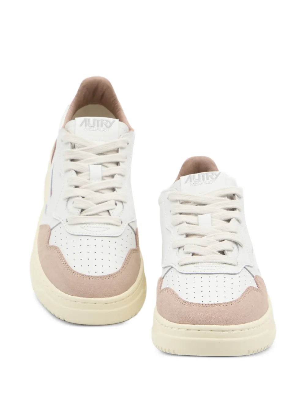 Autry Medalist Suede-Panel Low-Top