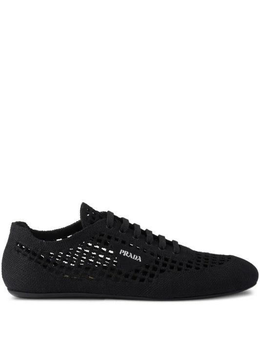 Prada Round-Toe Lace-Up